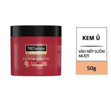 Kem ủ tóc TRESemmé Keratin Smooth vào nếp suôn mượt 180ml