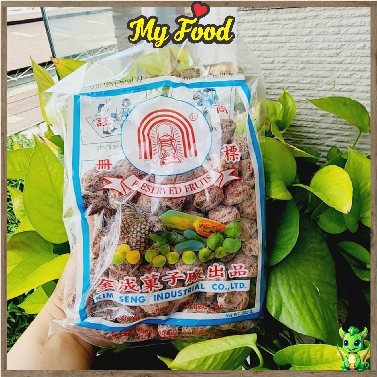 Xí muội hạt kim seng thái lan mặn ngọt túi 500g chuẩn loại 1