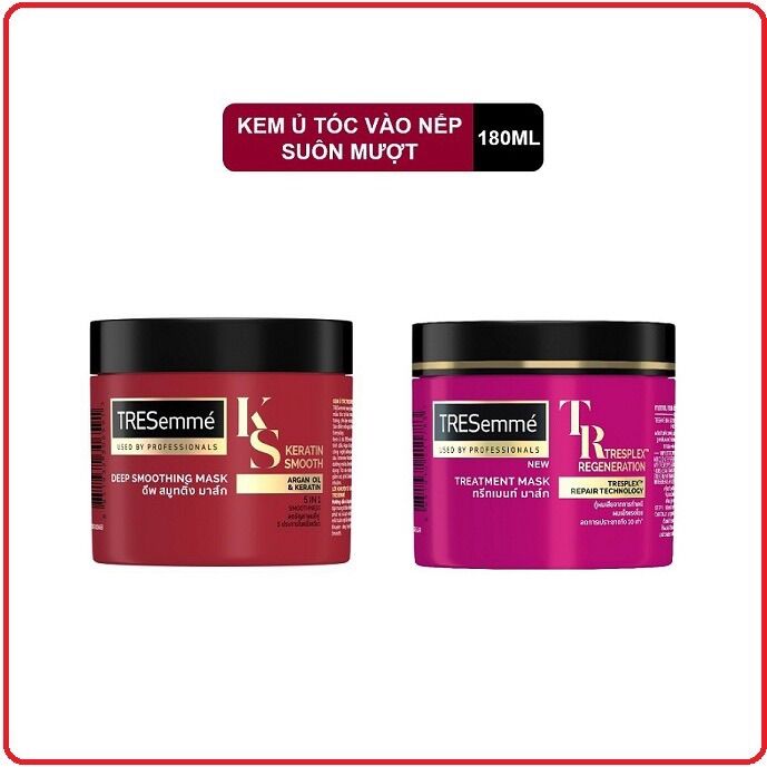 Kem ủ tóc treseme ngăn gảy rụng tóc 180ml cho mái tóc bồng bềnh