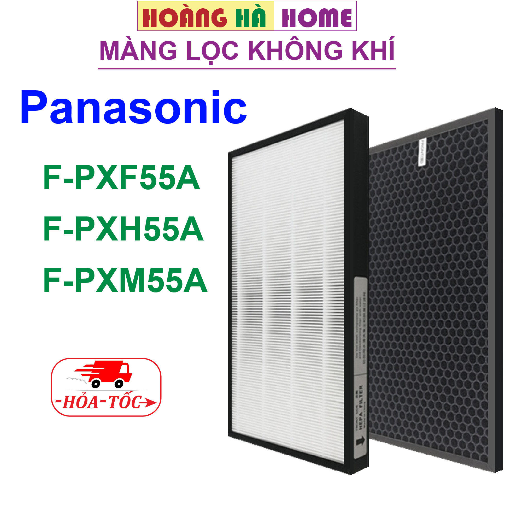 Màng lọc không khí panasonic f-pxf55a, f-pxh55a, f-pxm55a, màng hepa, màng than hoạt tính