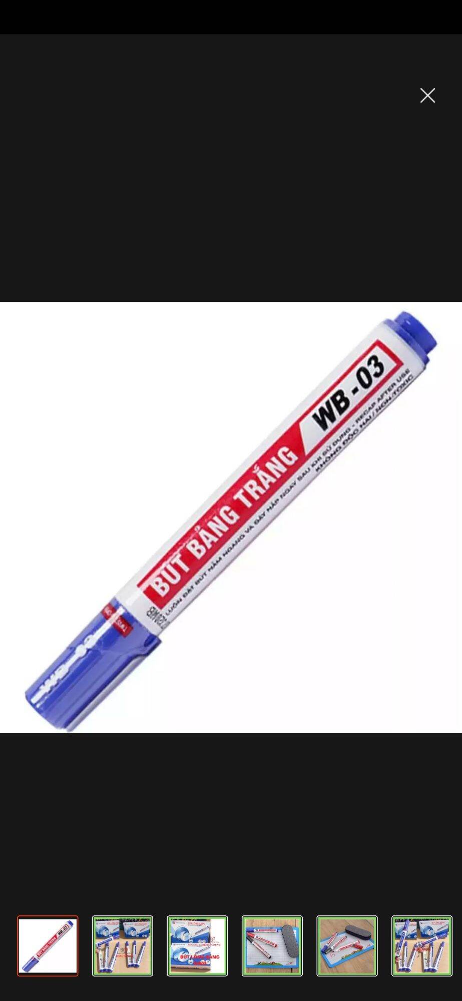 (HỘP 10 CÂY) BÚT LÔNG BẢNG WB-03 (MỰC XANH)