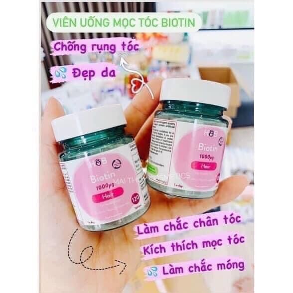 Viên uống ngăn rụng tóc holland anh barret biotin 120 viên