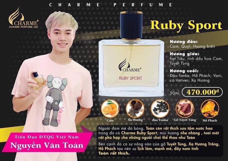 Nước hoa Charme Ruby Sport 50ml [hàng chính hãng]