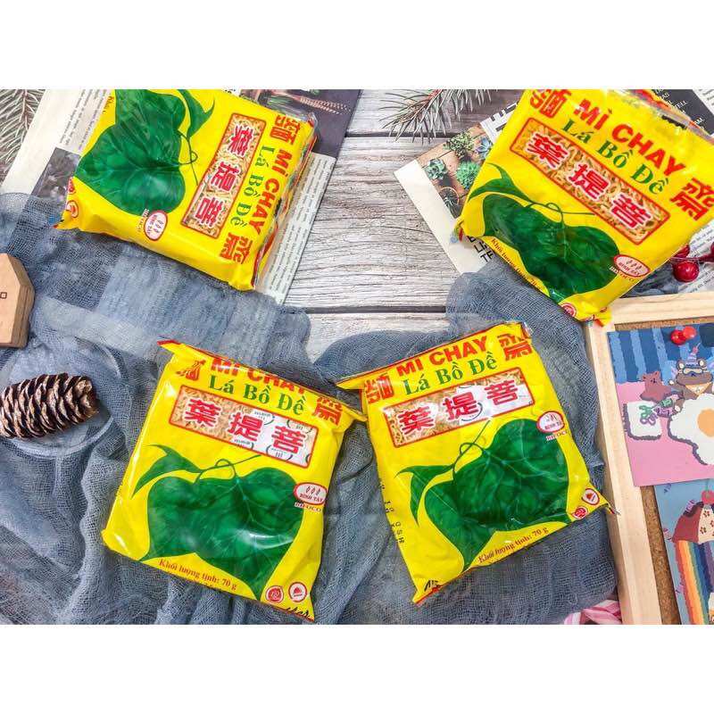 Mì Chay Lá Bồ Đề gói 70g - thùng 30 gói
