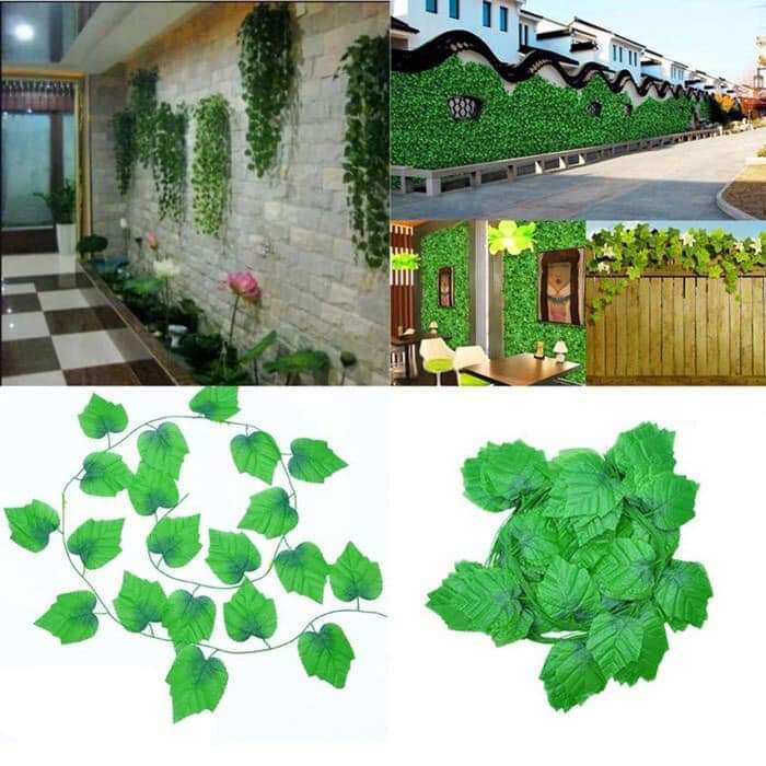 Dây lá nho giả, dây lá phong, lá giả Trang Trí Decor, phụ kiện trang trí nhà cửa