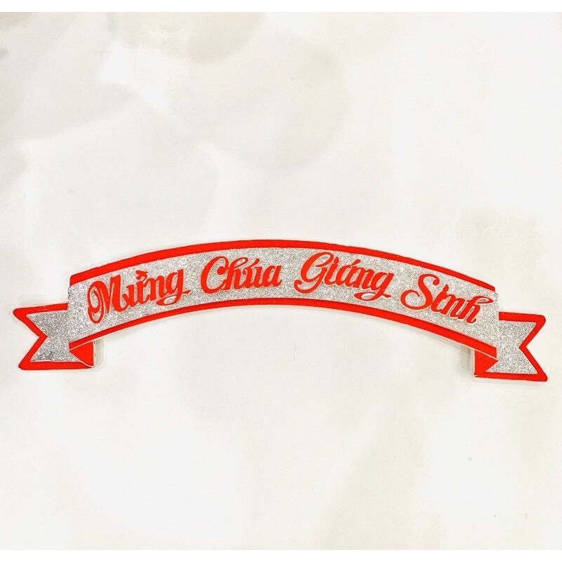 Chữ Vinh danh Thiên Chúa trên trời - Mừng chúa giáng sinh bằng mouse xốp trang trí hang đá - trang trí noel