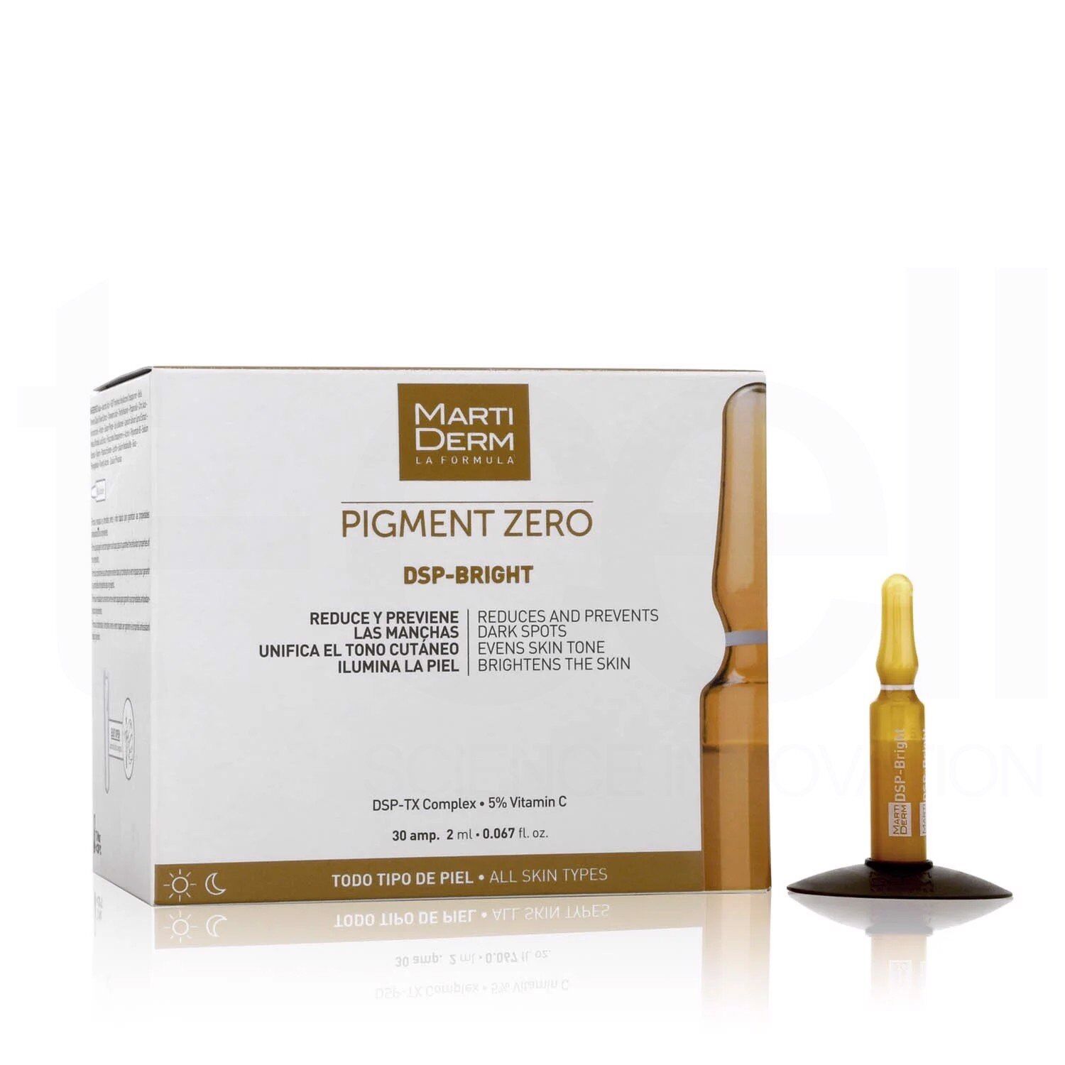 Ampoule dưỡng sáng đều màu da, giảm đốm sắc tố - pigment zero dsp bright