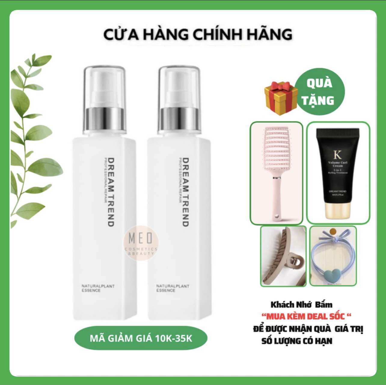 Combo 2 chai essence dưỡng tóc aha dream trend