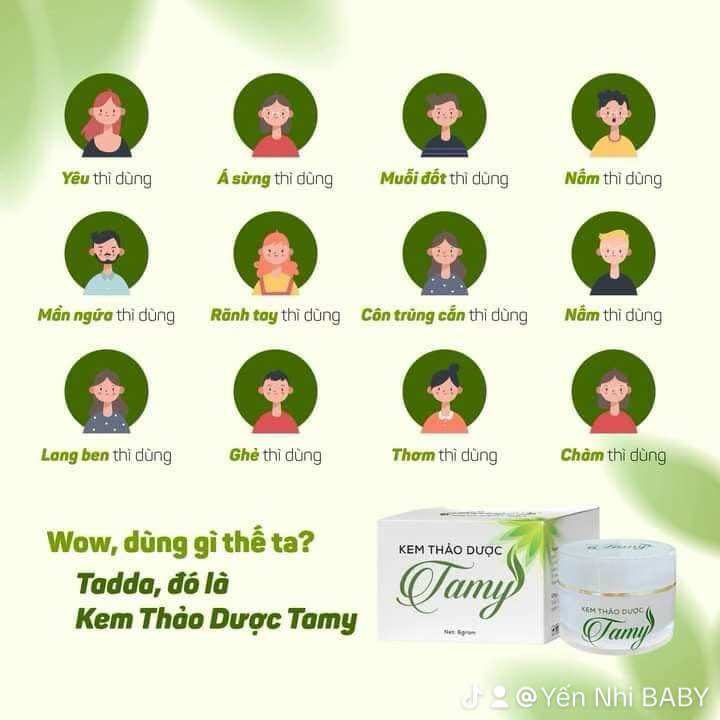 Kem thảo dược tamy bôi ngứa