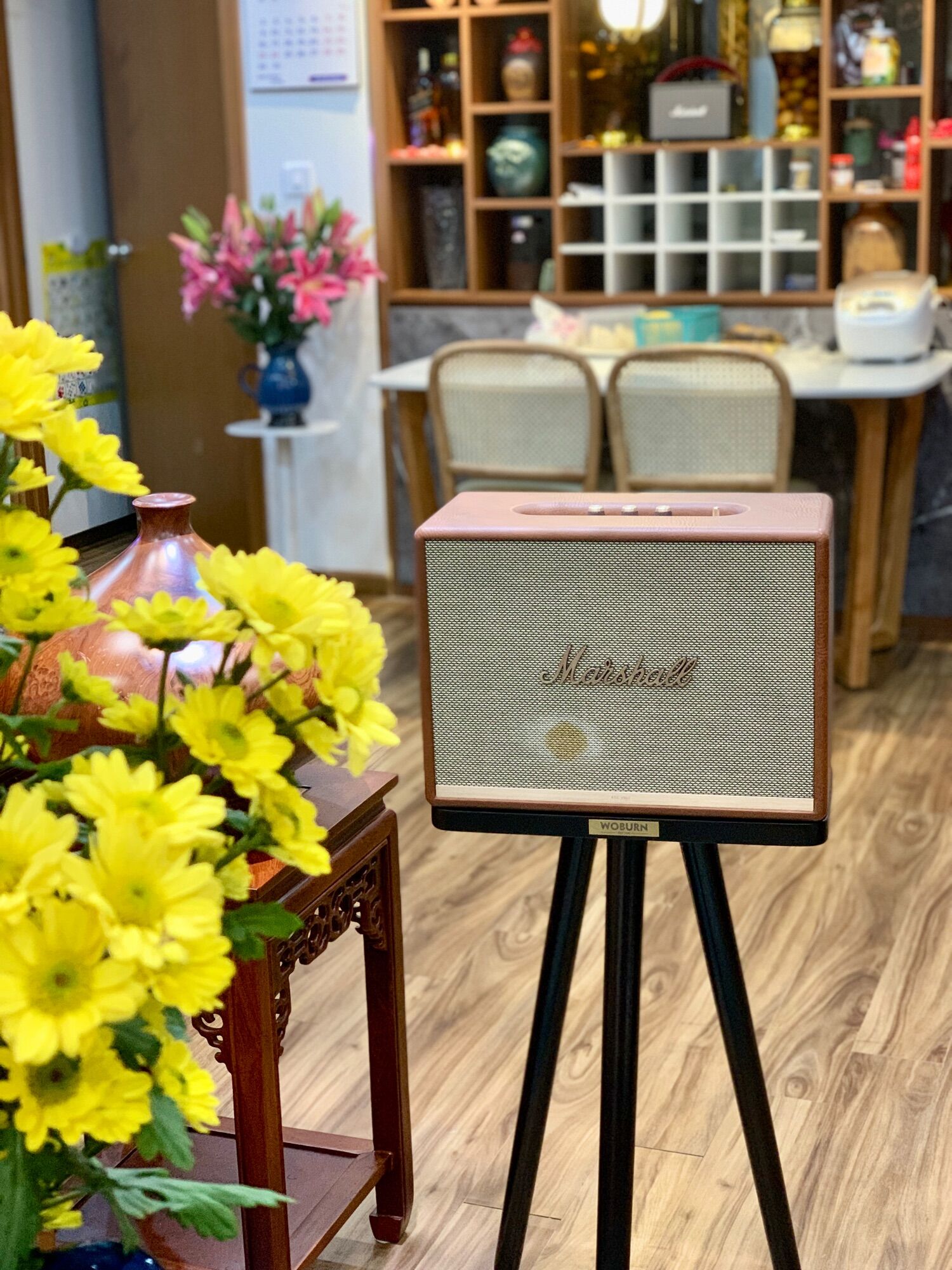 CHÂN ĐẾ LOA MARSHALL WOBURN, STANMORE gỗ
