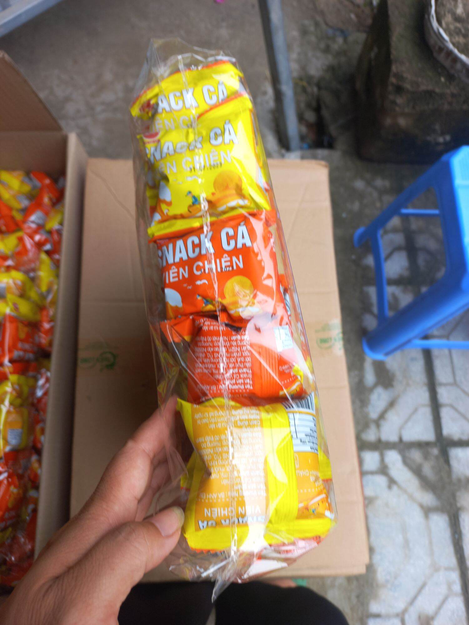 Snack cá viên chiên combo 60 gói/bịch