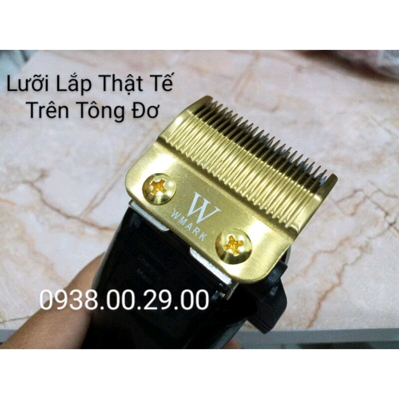 Lưỡi Sứ Tông Đơ Cắt Tóc Wmark Cao Cấp. Bộ Lưỡi Sứ Wmark Gold Lắp Cho Tông Đơ Kemei. (Ảnh thật). 