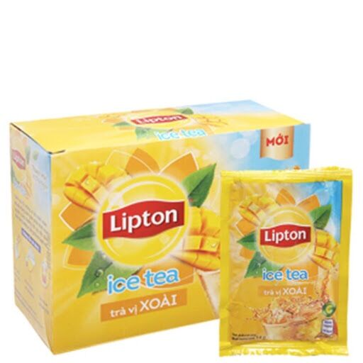 Trà Lipton Ice Tea vị Xoài hộp 224g ( 14g x16 gói)