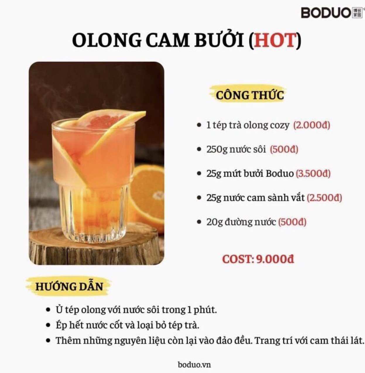 Mứt bưởi hồng Boduo hộp 1kg