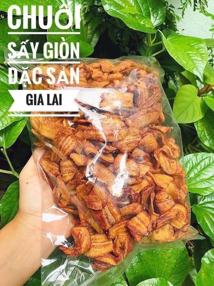 !?!? CHUỐI SẤY GIÒN KHÔNG ĐƯỜNG - ĐẶC SẢN GIA LAI🍌🍌