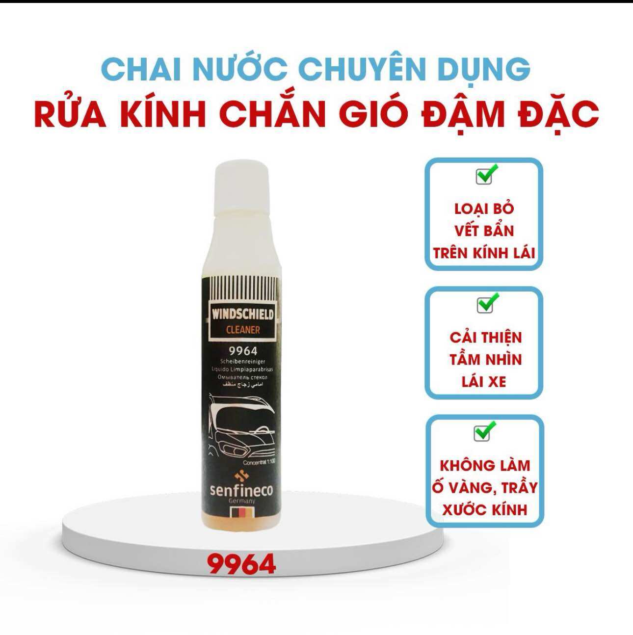 Nước rửa kính đậm đặc Senfineco germany 9964
