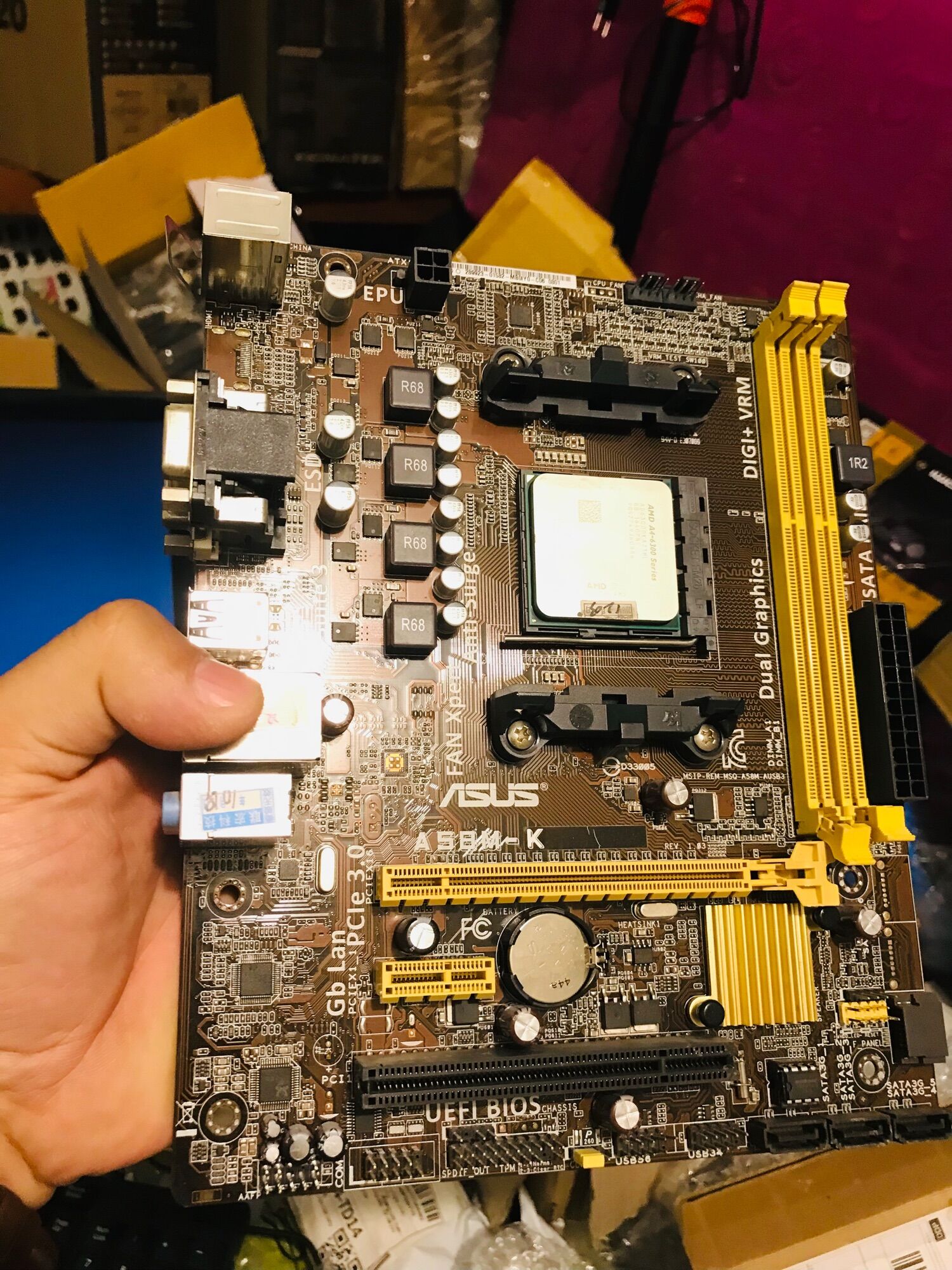 Main asus A55BM-E socket FM2,FM2+ hàng chính hãng bảo hành 6th