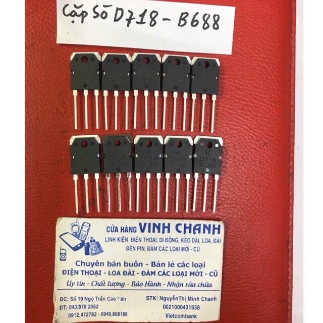 5 đôi sò d718 và b688