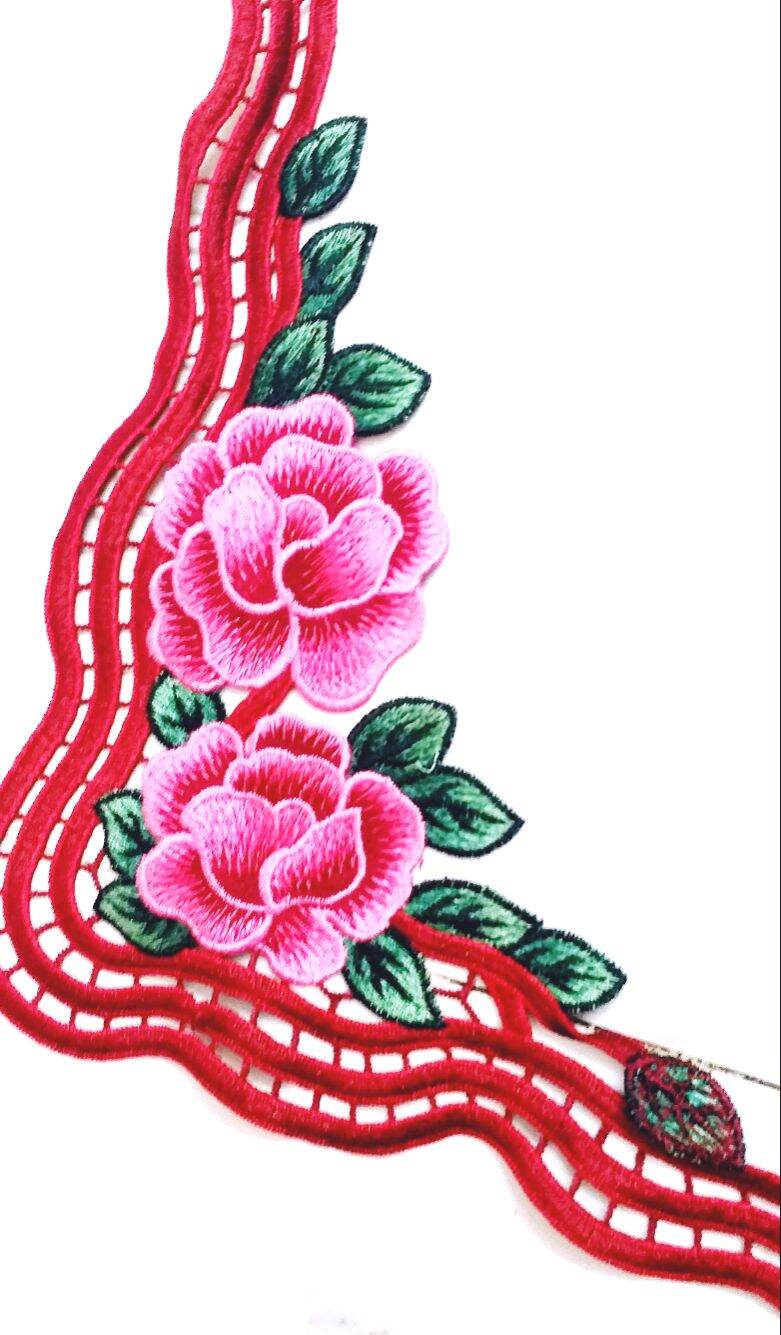 Hoa thêu may lên áo dài trang trí