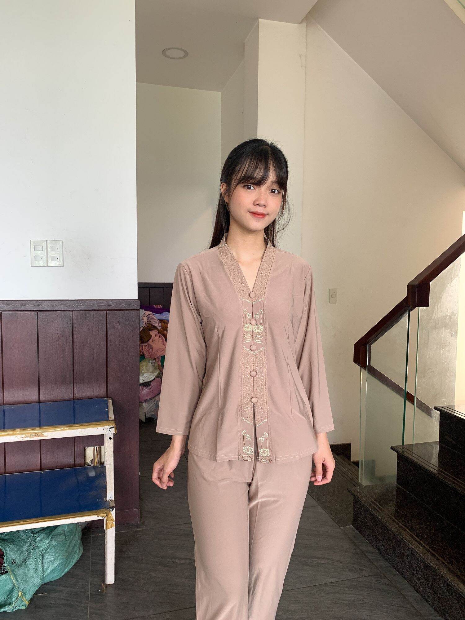 Đồ bộ đồ lam đi chùa#lắc balai thun.