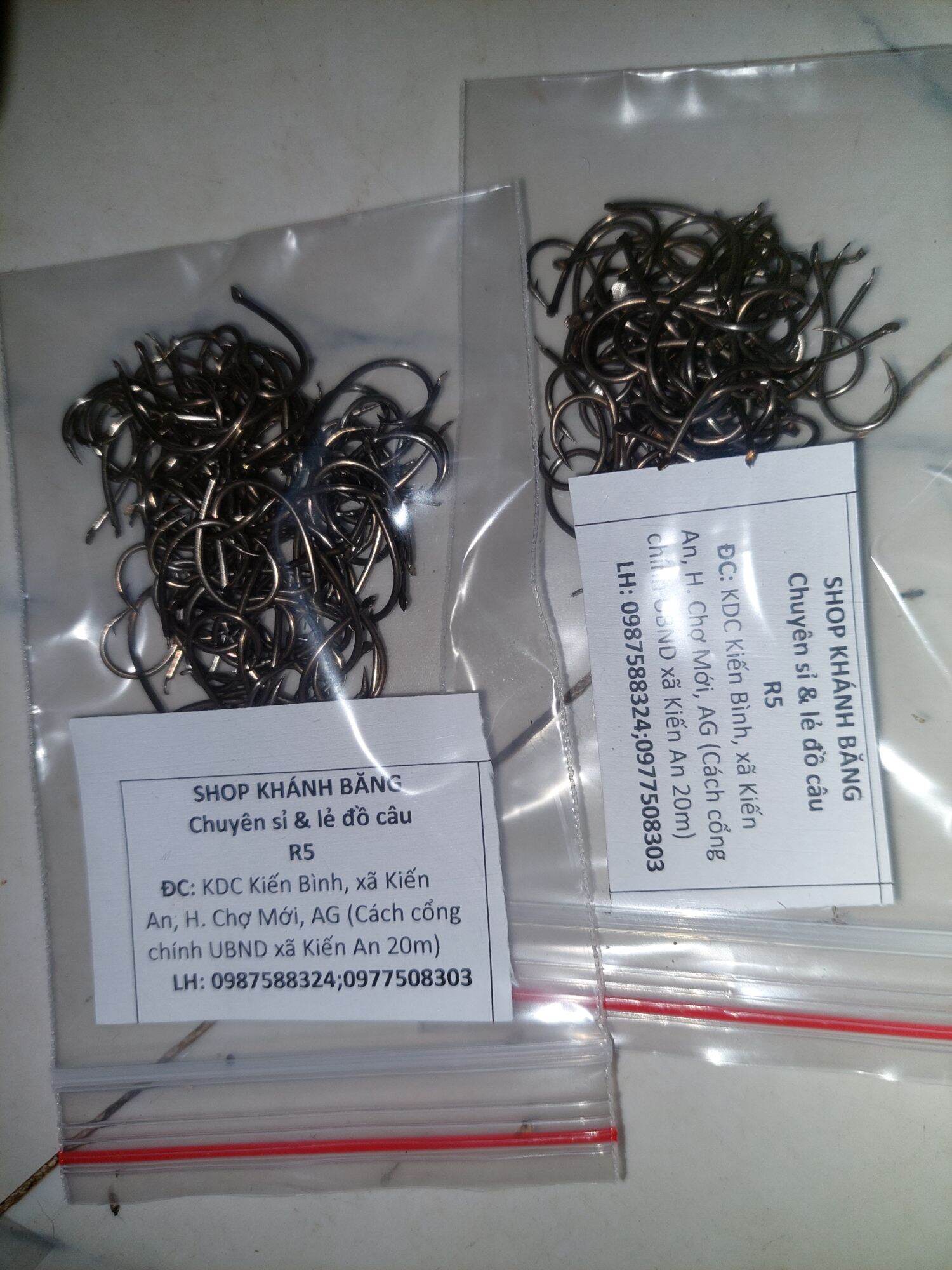Lưỡi câu cắm ếch cá lóc r5 thép 2 gói