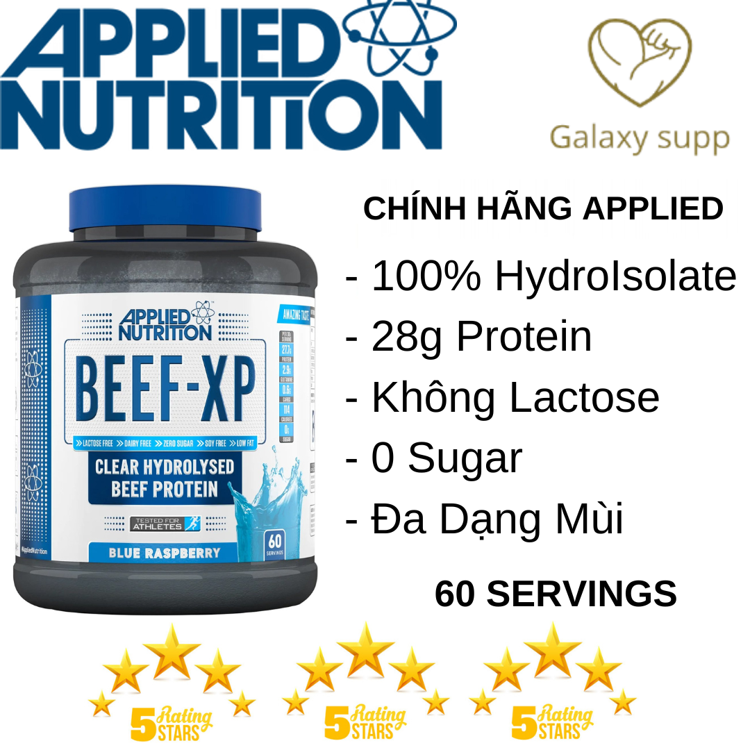 Applied Nutrition Beef XP Clear Hydrolysed Whey Protein Tăng Cơ 60 Servings