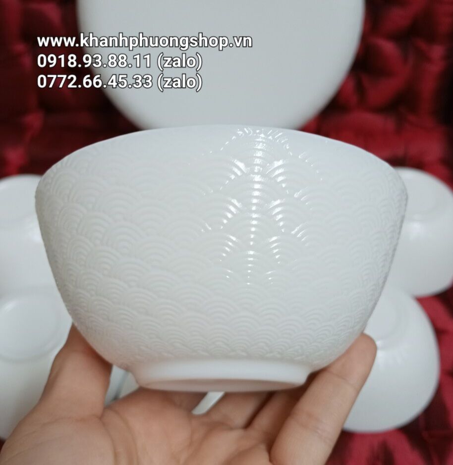 bộ chén dĩa thủy tinh opal Luminarc cao cấp - chén dĩa thủy tinh opal