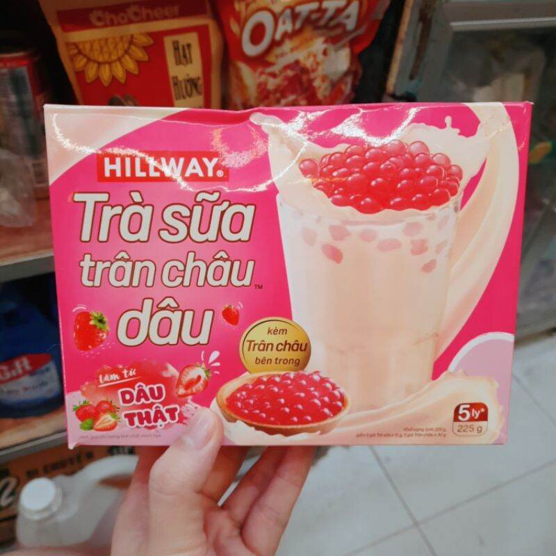 Hillway - Trà Sữa Trân Châu Vị Dâu 265g