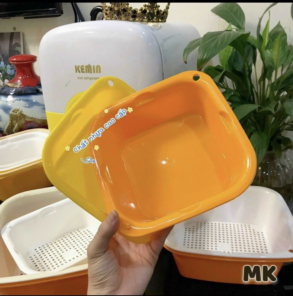 (💥HÀNG CAO CẤP💥) Bộ rổ 6 món kèm chậu nhựa cao cấp đựng đồ ECCO