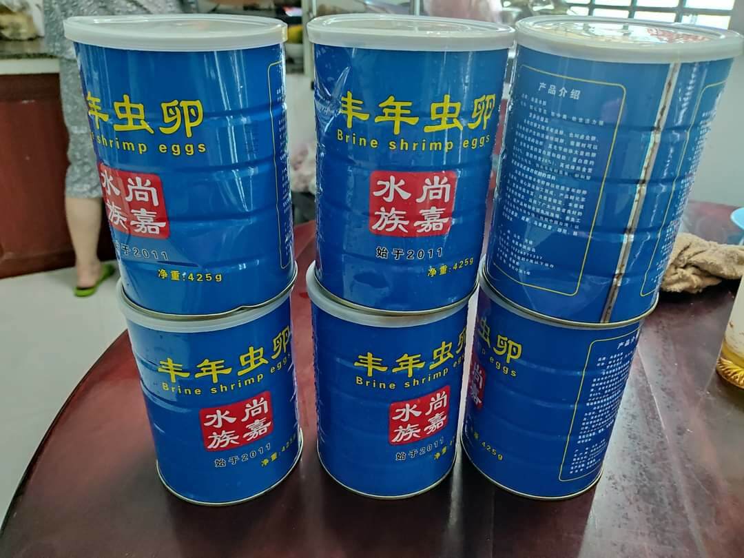 Trứng Atemia trung quốc lon đỏ