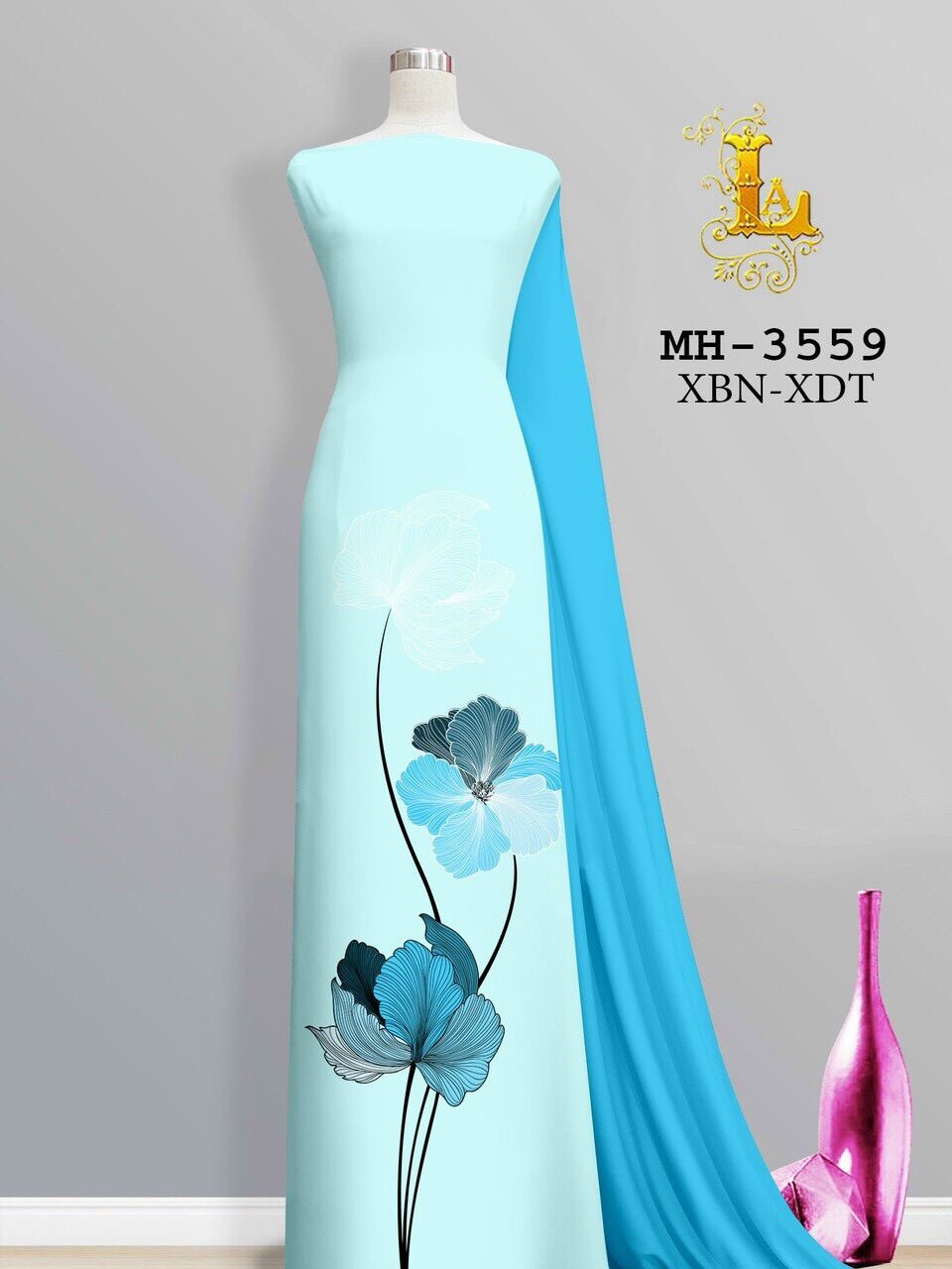Vải áo dài in hoa