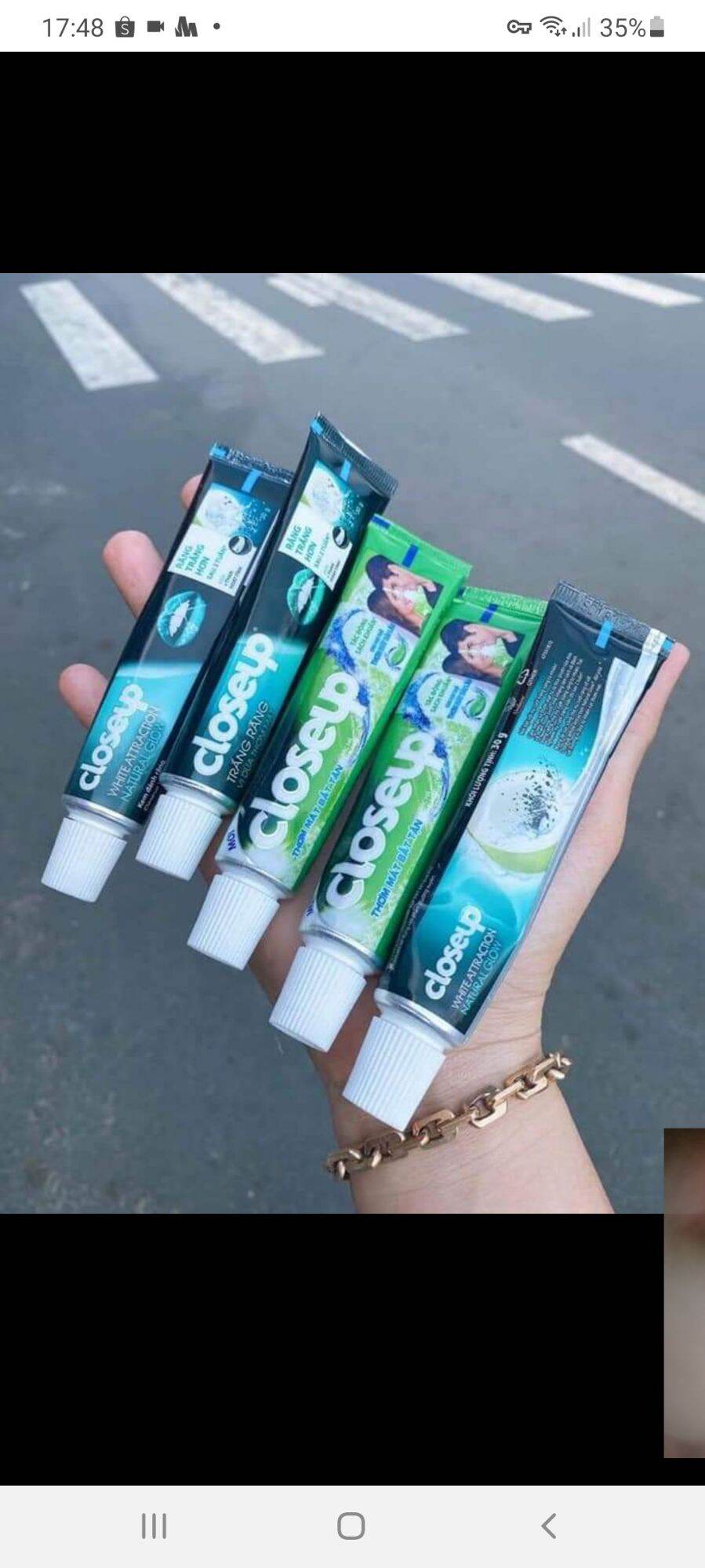 Combo 5 tuýt kem đánh răng Closeup 30g
