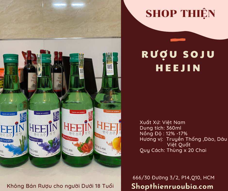 SOJU Trái Cây HEEJIN 360ml