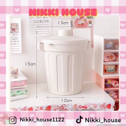 Thùng rác mini cute tặng kèm sticker