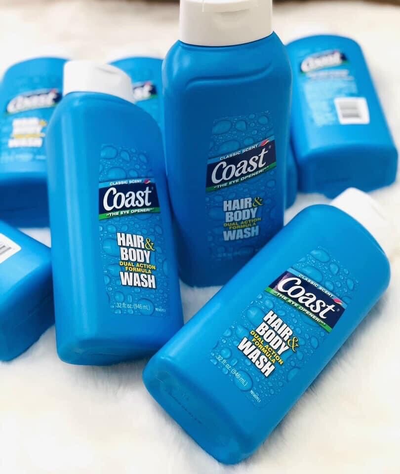 Sữa Tắm Gội Coast Mỹ 946ml 2 in 1