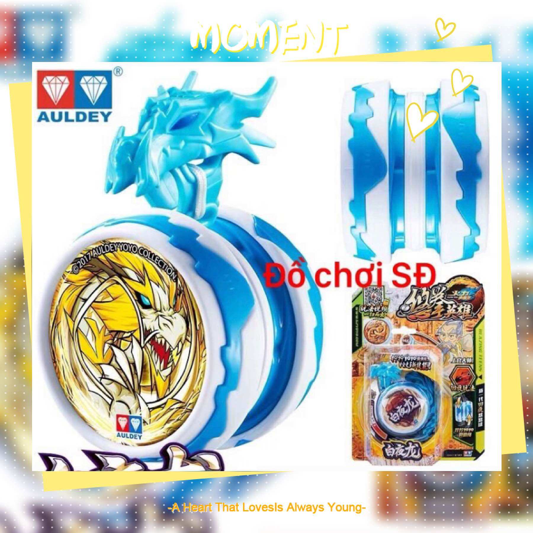 Yoyo kwon Do 677113 màu xanh dương - yoyo tự thu dây - Đồ chơi yoyo chính hảng auldey LINH THÚ QUYẾT ĐẤU
