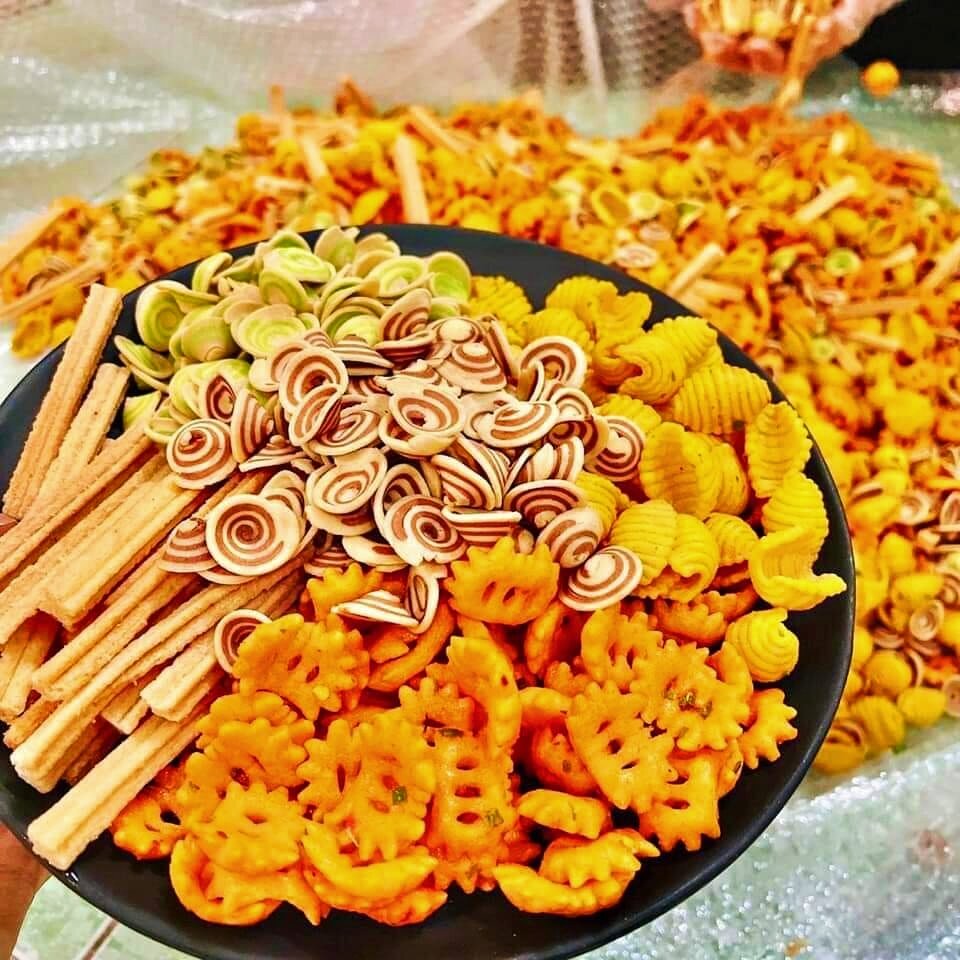 1kg Bánh Snack bim bim Oishi (mix thập cẩm đủ vị)