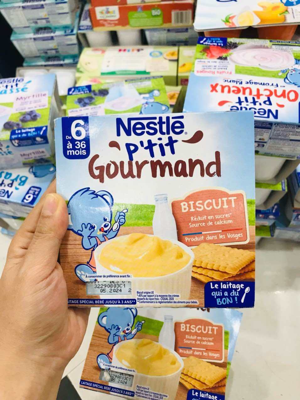 Váng sữa Nestle Pháp cho bé ăn dặm