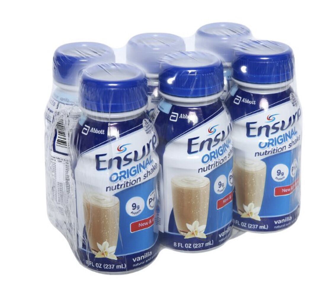 Lốc 6 chai sữa Ensure original hương vani 237ml