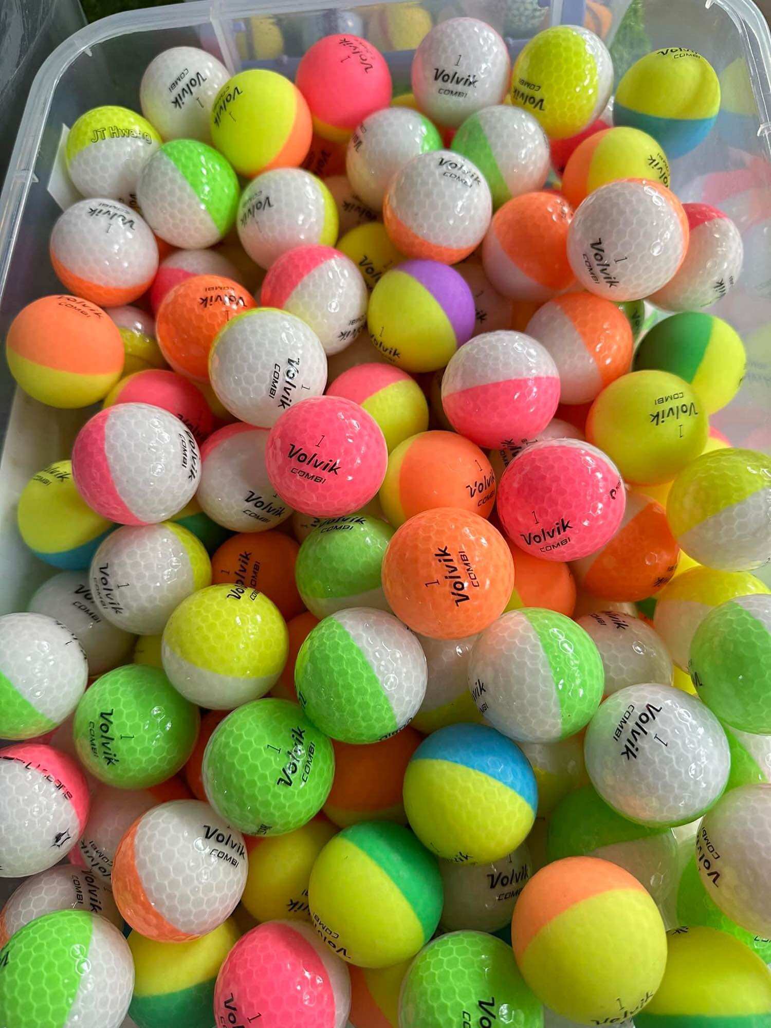 Bóng golf volvik 2 màu