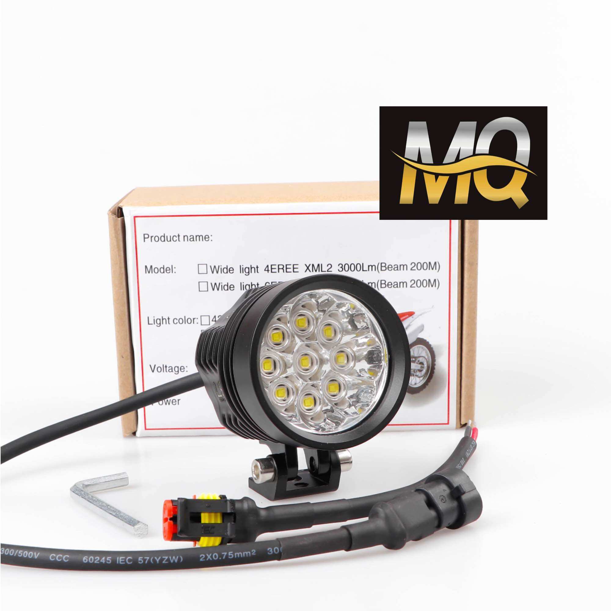 Đèn trợ sáng l6x - l9x cree cao cấp chính hãng mq 35w sáng mạnh tặng công tắc