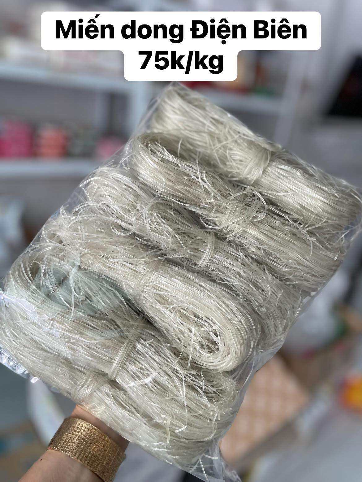 MIẾN DONG THÁI TAY ĐIỆN BIÊN (1kg) - sợi miến dai trong ko chất bảo quản ko tẩy