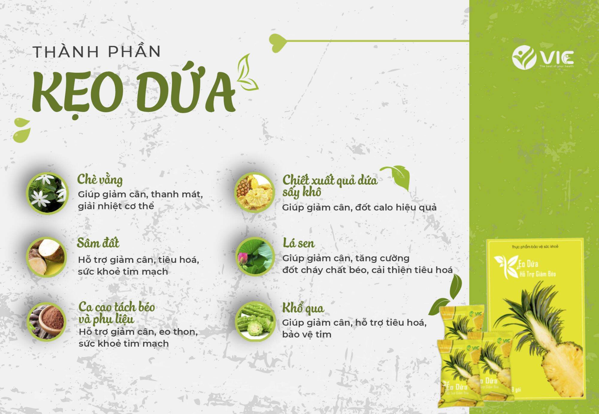Kẹo dứa giảm cân dùng thử chỉ 35k