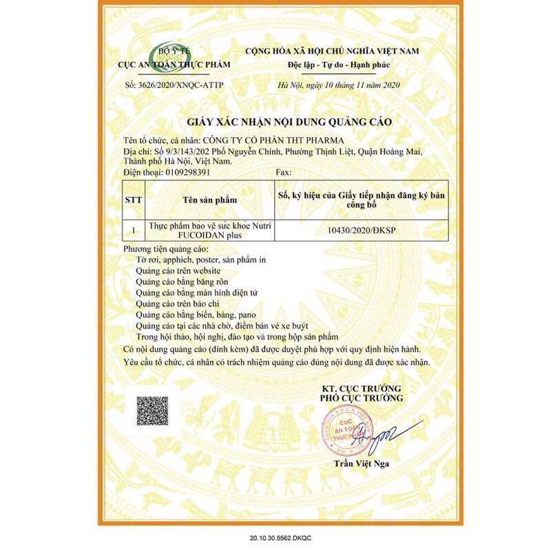 Sữa Thực Dưỡng Miễn Dịch Nutri Fucoidan Plus lon 500gr
