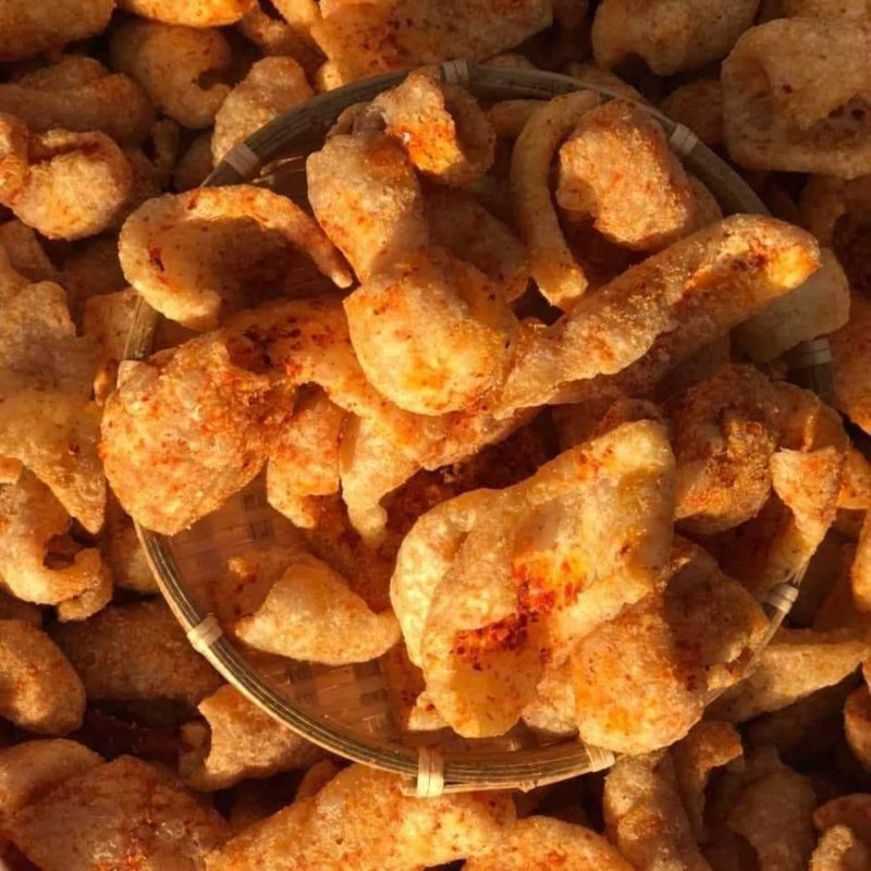 [HCM]Da heo chiên giòn tỏi ớt 150Gr