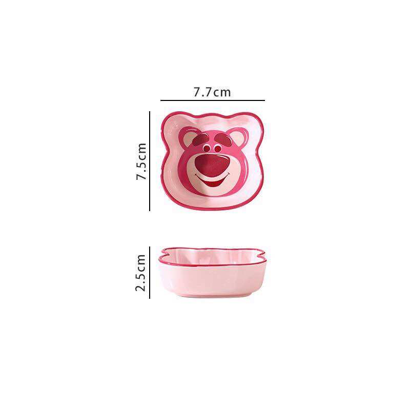 Chén sứ chấm gia vị Gấu Dâu