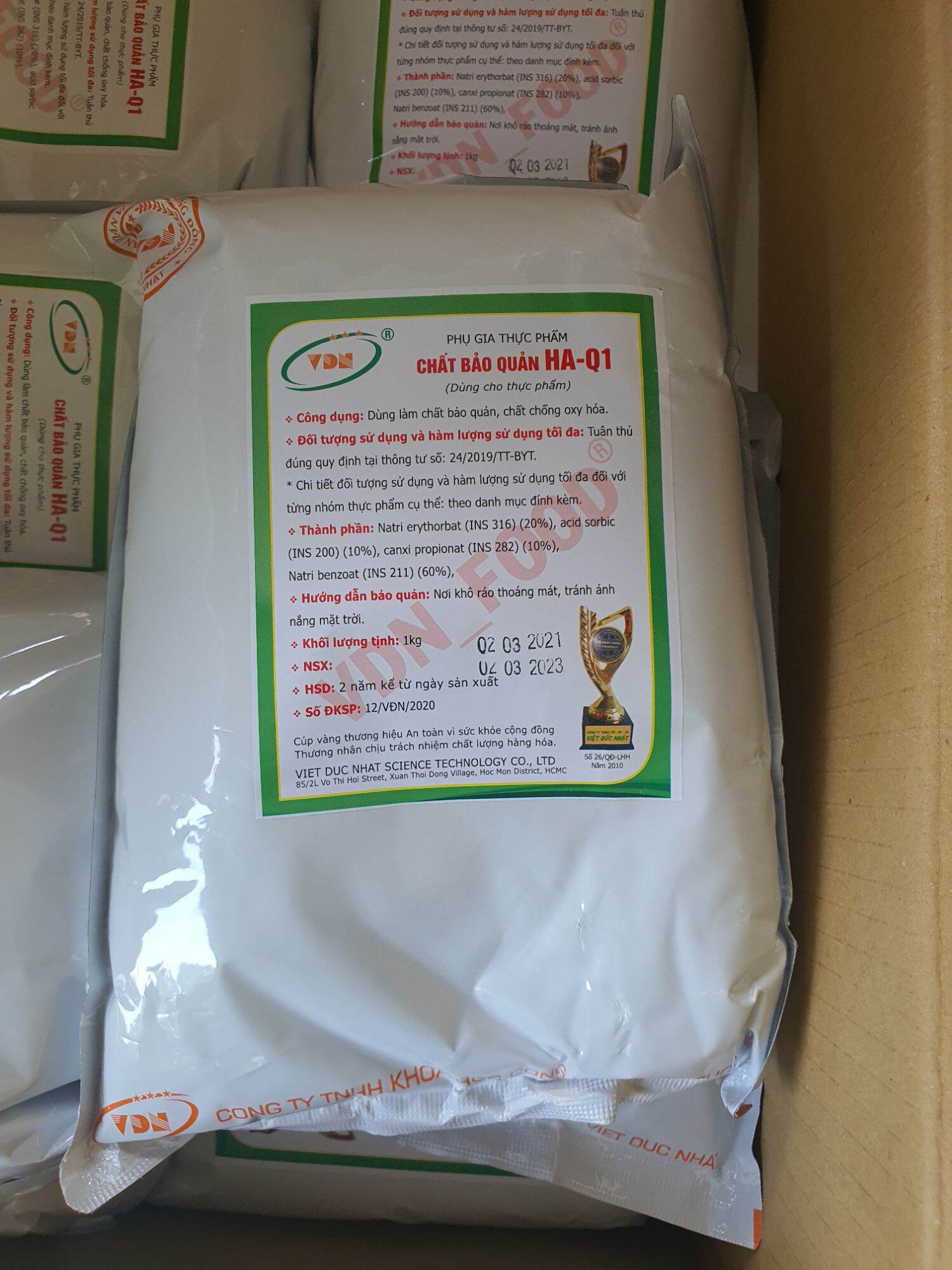[HCM]CHẤT BẢO QUẢN THỰC PHẨM HA-Q1