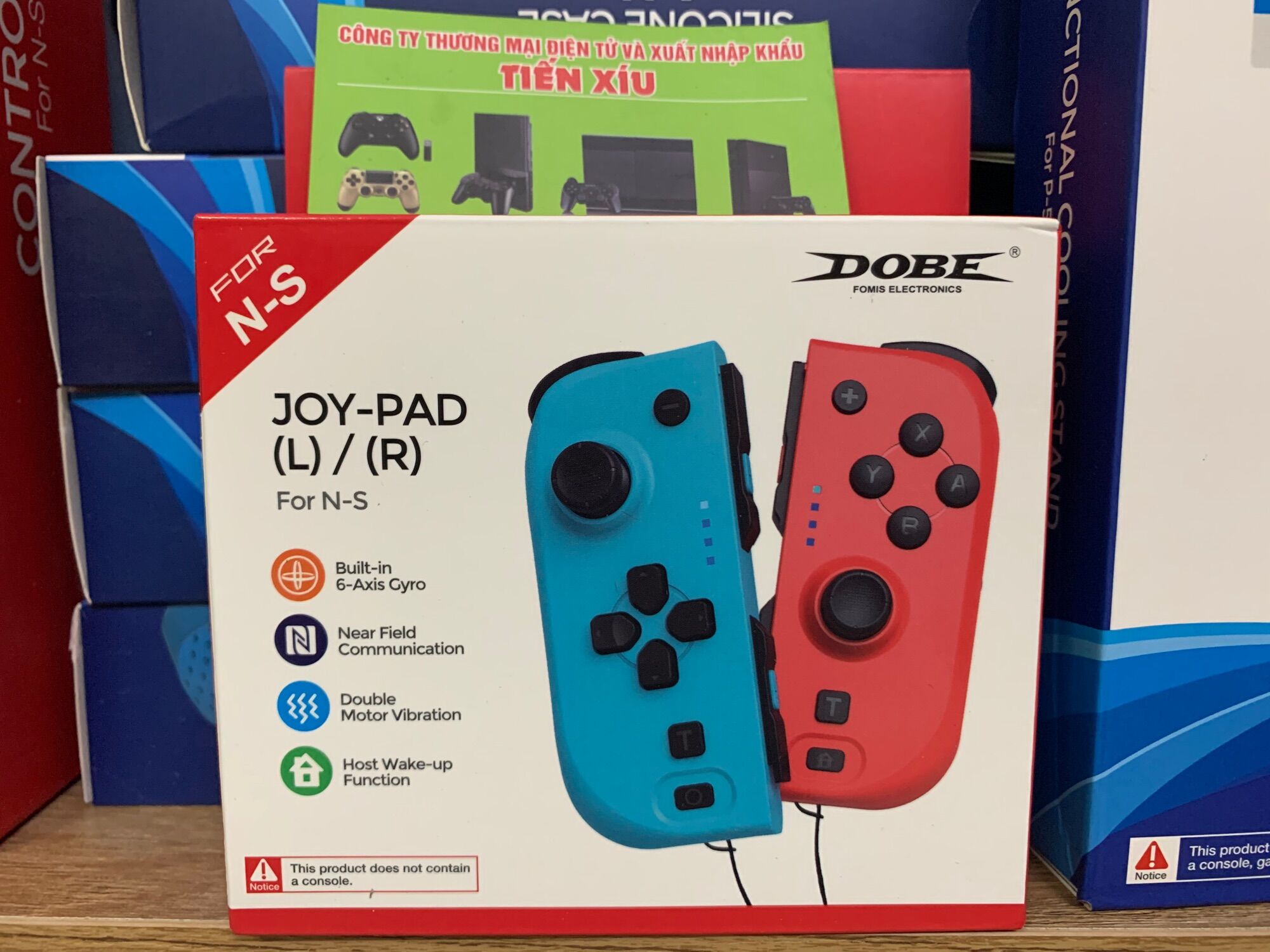 Tay cầm joycon nintendo switch Oled v1 v2 Lite mầu xanh lá không dây hãng Dobe tay cầm joycon dành cho Nintendo Switch Oled V1 V2 Lite