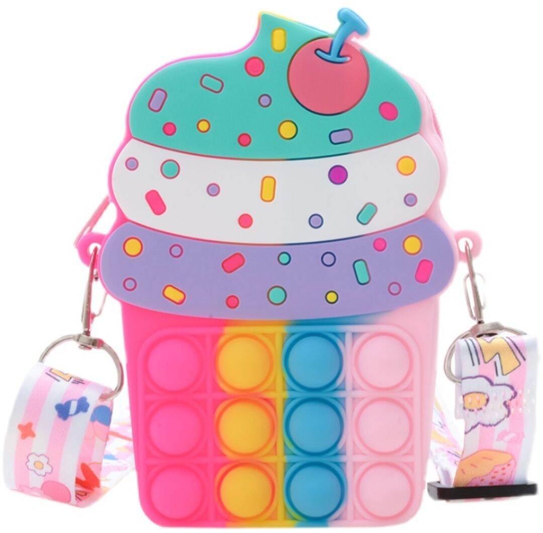 Túi đeo chéo Pop It Galaxy Cầu Vồng nhiều mẫu, có lựa mẫu