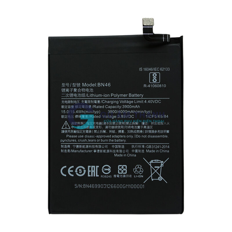 Pin thay thế cho Xiaomi Redmi Note 8 M1908C3JG 4000mAh Zin